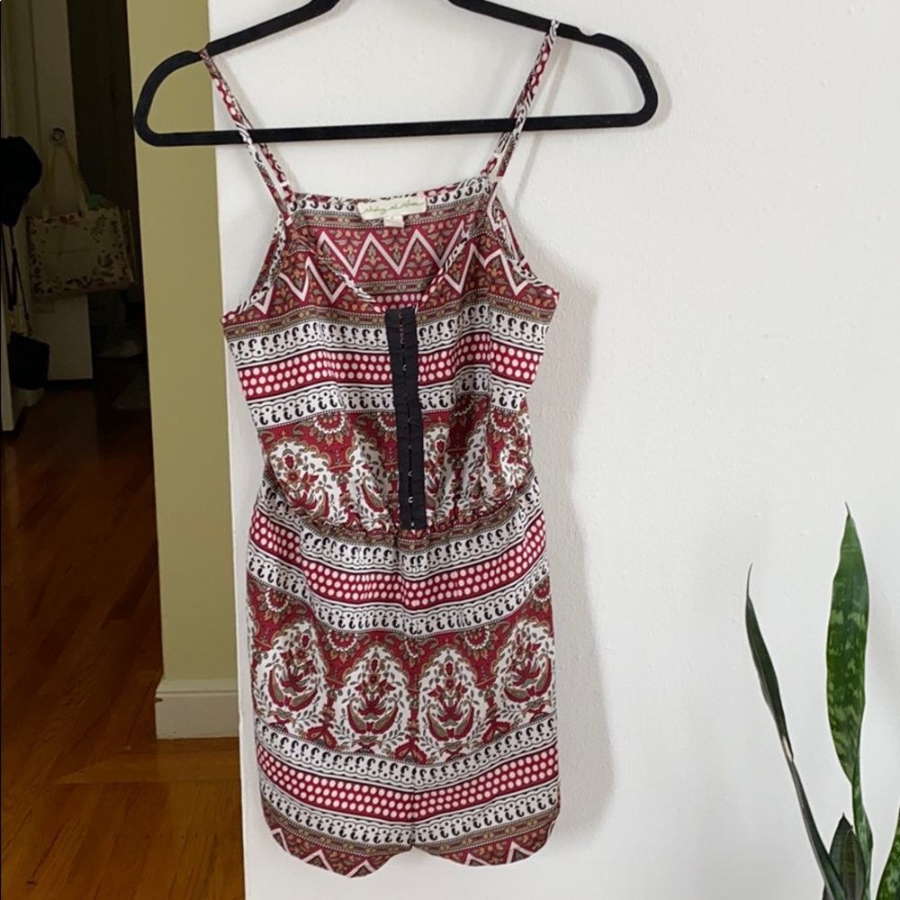 Bohemian print romper